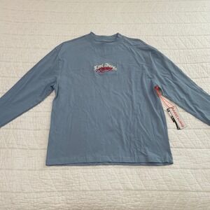 RGSTR Lost Angels Racing Long Sleeve Tee Blue Oversized Boxy Fit Shirt Medium NW